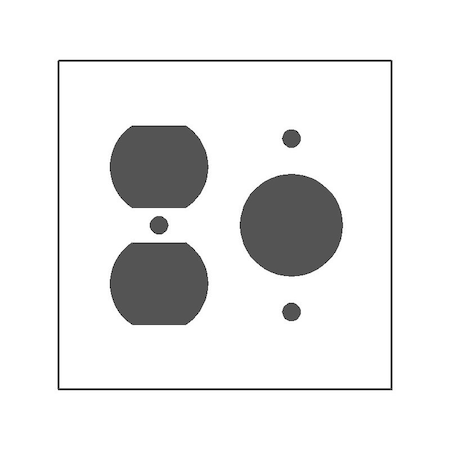 Mulberry Wallplates 2G GRAY DPLX/SGL.RCPT. 58572